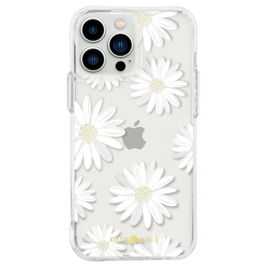 Husa Case Mate Tough Print glitter daisies Apple iPhone 13 Pro Max, transparent (iPhone 13 Pro Max, CM047444) by www.silkase.ro
